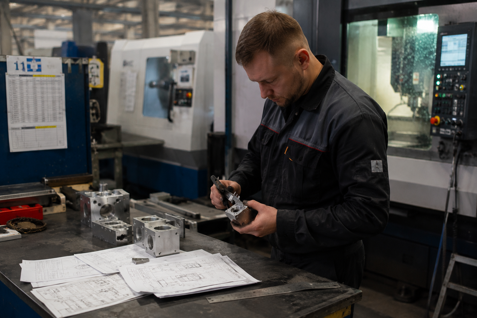 CNC Fertigung Ukraine Maschinenbauteile Metallbearbeitung