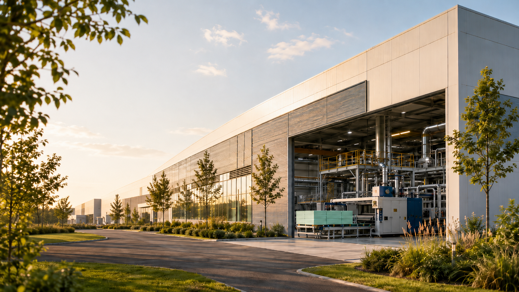 Modern XPS extrusion production line