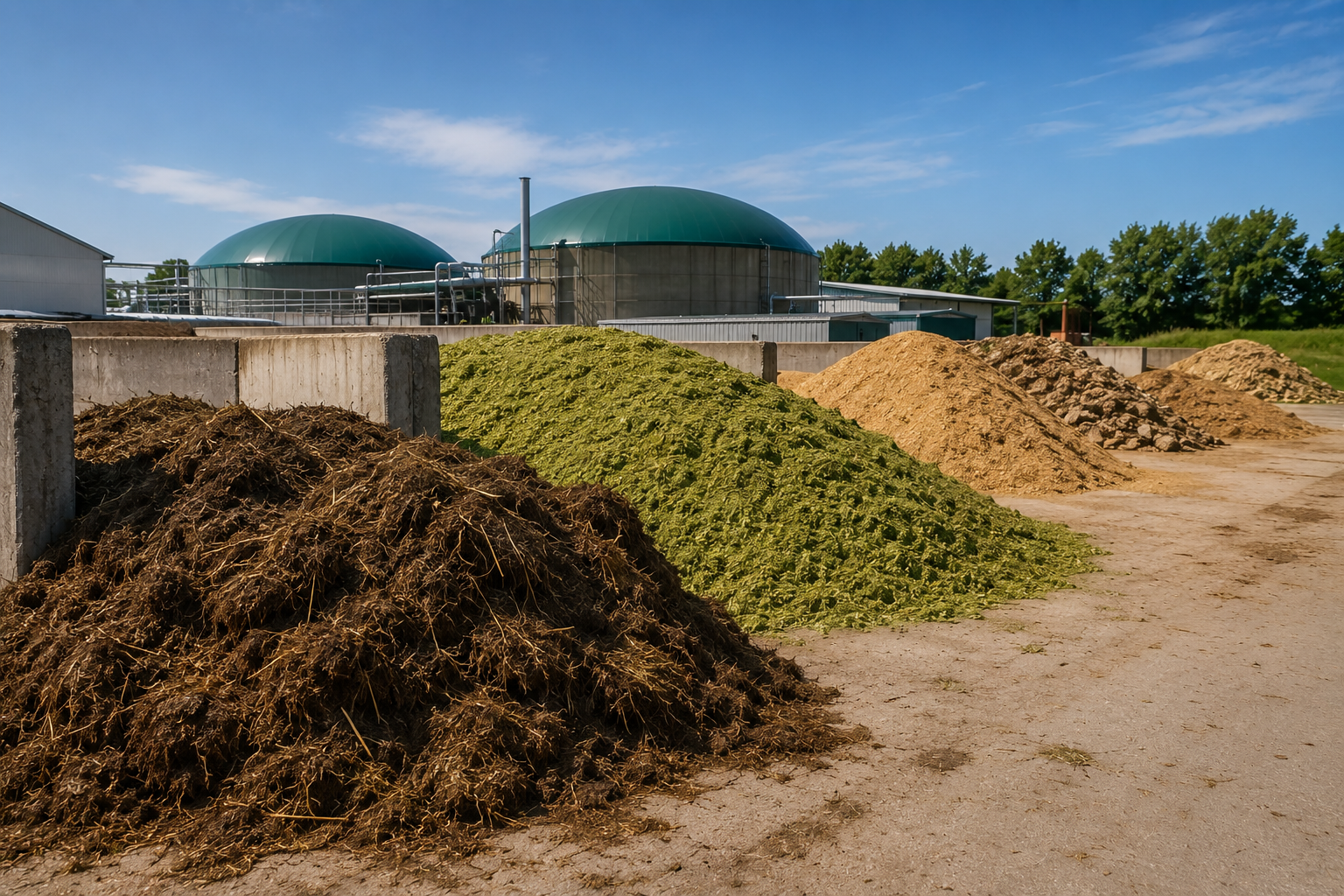 Сировина для біогазу в Україні гній силос агровідходи