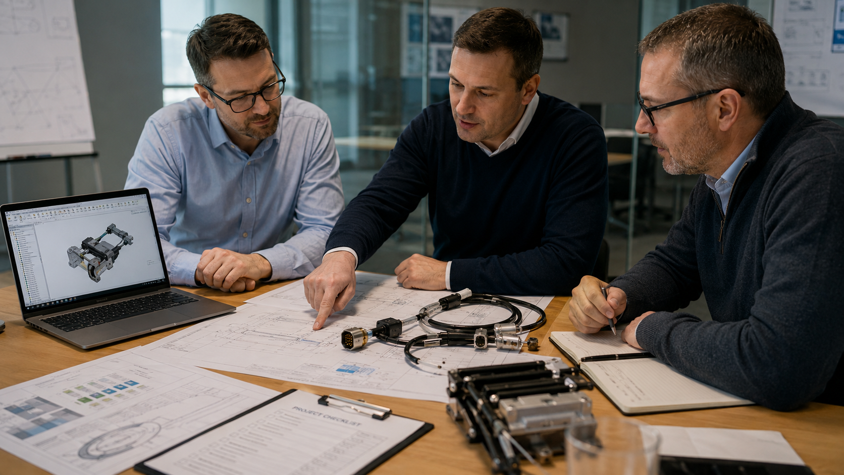 Technische Abstimmung zu Engineering, Kabelsatz und Baugruppe